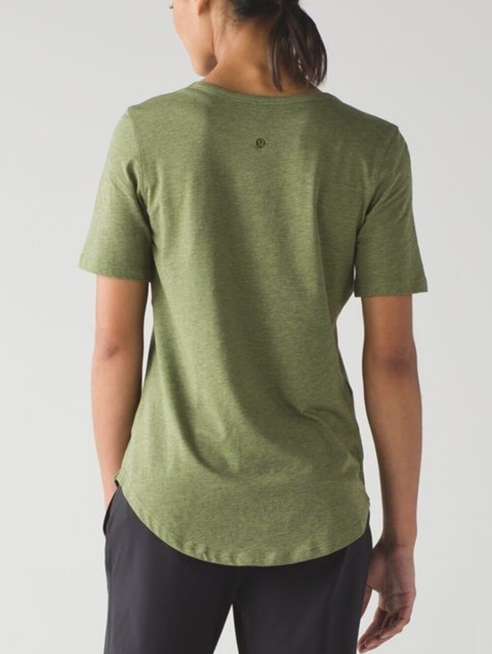 lululemon athletica Olive Green Short Sleeve Tee